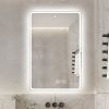 48*32 inch Bathroom Mirror with Led Lights , Anti-Fog Lighted Vanity Mirrors for Wall Mounted, 3 Colors and 5 level Dimmable, Horizontal/Vertical