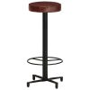 Bar Stools 2 pcs 30" Real Leather