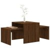 Coffee Table Set Brown Oak 39.4"x18.9"x15.7" Engineered Wood