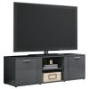 TV Cabinet High Gloss Gray 47.2"x13.4"x14.6" Engineered Wood