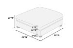 Contemporary Living Room Furniture Ottoman Dark Gray Color Corduroy 1pc Soft Cushion Ottoman Wood Legs