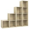4 Piece TV Cabinet Set Sonoma Oak Engineered Wood