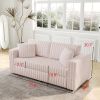 75.6" Soft Modular 2-person Sofa - Highly Comfortable with Distinctive Design. Perfect for Bedroom & Living Room.Light Pink. Modern & Plush Furniture
