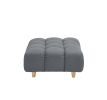 120 inches long, Teddy Sofa Fabric, with spacious and comfortable seats, for Apartment Office Living Room -Gray
