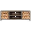 TV Stand Gray 47.2"x11.8"x15.7" Solid Wood Mango