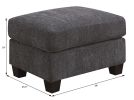 Wallace & Bay Siena Gray Ottoman