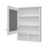 Poston Medicine Cabinet With a Door And Included Mirror, White