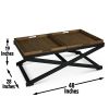 Topeka - 3 Piece Table Set - Brown