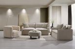 Grey Ottoman with Casters