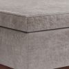 Owen - Lift Top Large Coffee Table Storage Ottoman - Distressed Grey