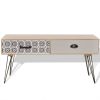 TV Side Table 39.4"x15.7"x13.8" Brown
