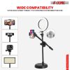 6'' Ring Light Overhead Phone Mount LED Circle Lights 360° Adjustable Shooting Arm Dimmable for Video Recording, Live Streaming, YouTube, Makeup