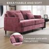 COOLMORE Mid Century Modern chenille Fabric Loveseat sofa, 2-Seat Upholstered Loveseat Sofa Modern Couch for Living Room