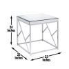 Evelyn - 3 Piece Table Set - Chrome