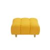 120 inches long, Teddy Sofa Fabric, with spacious and comfortable seats, for Apartment Office Living Room -Yellow