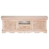 TV Stand White 47.2"x11.8"x15.7" Solid Wood Mango