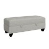Wallace & Bay Drason Gray Storage Ottoman