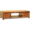 TV Stand with 2 Doors Reclaimed Wood Vintage