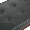 Pierce - Mid Century Ottoman Bench - Distressed Black