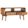 TV Stand 35.4"x13.8"x18.5" Solid Wood Mango