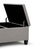 Harrison - Coffee Table Storage Ottoman - Dove Grey