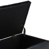 Sienna - Storage Ottoman Bench - Midnight Black