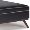 Owen - Square Coffee Table Storage Ottoman - Tanners Brown