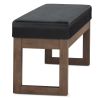 Milltown - Large Ottoman Bench - Midnight Black