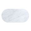 Glam Contemporary Light Teal 1pc Coffee Table White Faux Marble Top Living Room Table W Drawer
