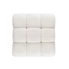 Marcel 36" Bubble Modular Modern Cocktail Ottoman, Ivory White Boucle