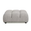 Marcel 36" Bubble Modular Modern Cocktail Ottoman, Pebble Gray Corduroy