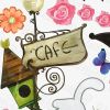 Caf Cats - Large Wall Decals Stickers Appliques Home Decor