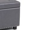 Hamilton - Storage Ottoman - Stone Grey