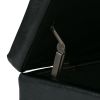 Avalon - Storage Ottoman Bench - Midnight Black