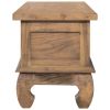 TV Stand 43.3"x13.8"x15.7" Solid Wood Teak