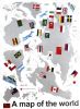 World Map - Hemu Large Wall Decals Stickers Appliques Home Decor 19.7 BY 27.5 Inches