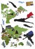 World Tour - Hemu Large Wall Decals Stickers Appliques Home Decor 19.7 BY 27.5 Inches