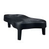 47.24''Fiberglass Clound Coffee Table for Living Room,Matte Black Relief Table front of the Sofa, Irregular Center Table for Apartment