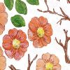 Spring Flowers - Wall Decals Stickers Appliques Home Decor