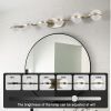 (Same as W1340P143676/L2001-G-6) Modern Minimalist Bathroom Vanity Light, LED 6 Bulb Acrylic Shades