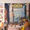 bwWindow Venice Wall Tapestry Vintage Oil Painting Bedroom Dormitory Decorative Tapestry; 29x39 inch