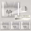 36 x 30 inch Medicine Cabinet with LED Vanity Mirror, Anti-Fog, Dimmable, Recessed or Surface Mount