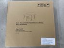 27.56'' Round Nesting Coffee Table Set of 2, Circular Nesting End Table Set, Round Marble Tabletop, and Sturdy Metal Base for Living Room, bedroom