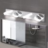 LED Modern Chrome 4-Light Vanity Lights Fixtures Over Mirror Bath Wall Lighting