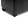 Dover - Storage Ottoman Bench - Midnight Black