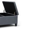 Harrison - Coffee Table Storage Ottoman - Stone Grey
