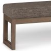 Milltown - Large Ottoman Bench - Mink Brown