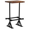 Bar Set 3 Piece Solid Reclaimed Wood Multicolor