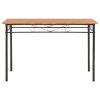 7 Piece Dining Set MDF and Steel Brown