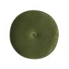 Riley 16" Round Footstool Ottoman, Olive Green Performance Velvet